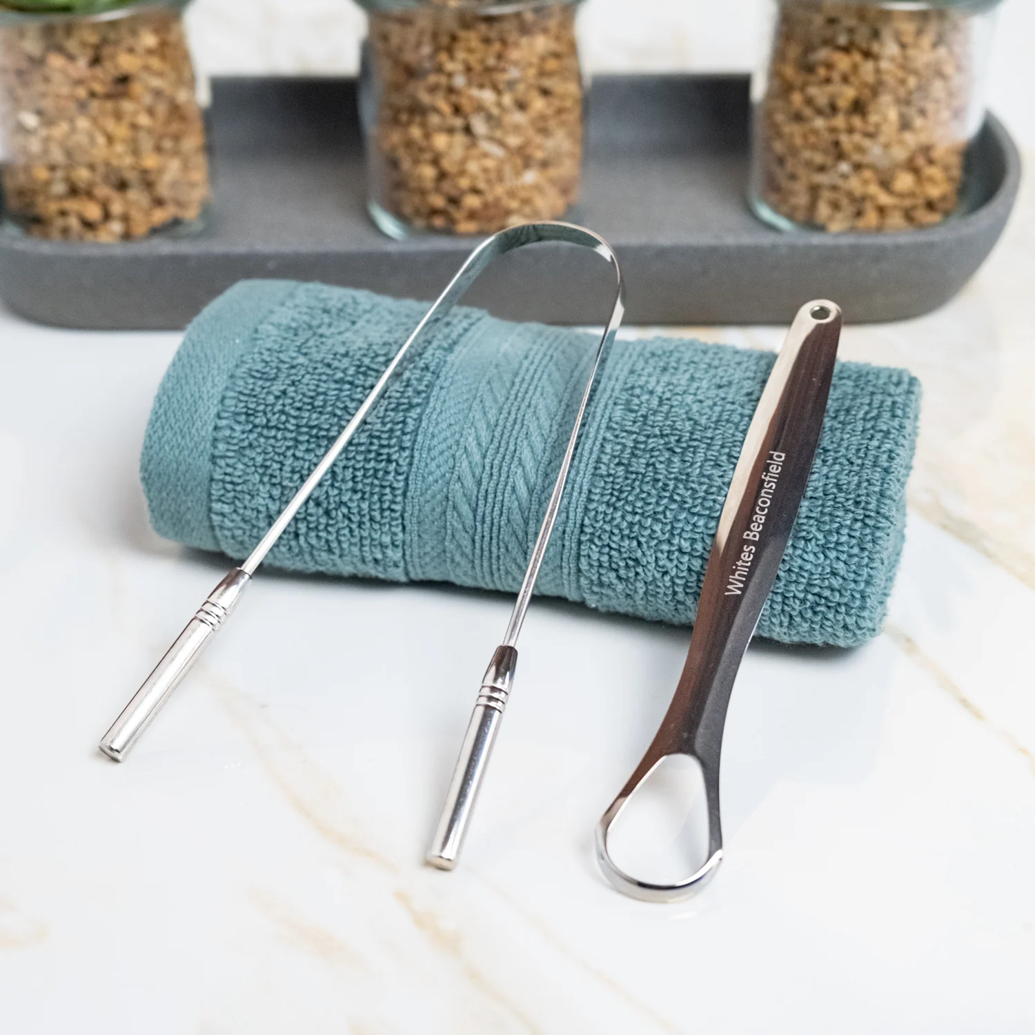 Stainless Steel Tongue Scraper - Image 4